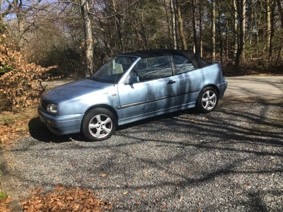 VW Golf III, 1,8 Cabriolet aut., Benzin, 1994, km 190000, blå, aircondition, ABS, airbag, 2-dørs, ce