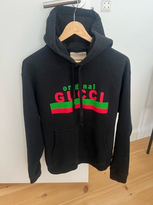 Sweatshirt, Gucci hoodie , str. 38, Sort , Bomuld , Næsten som ny, Den koster 7.500 kr. for ny. 
