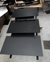 Skrive-/computerbord, 30 x Holmris linak all black, b: 140