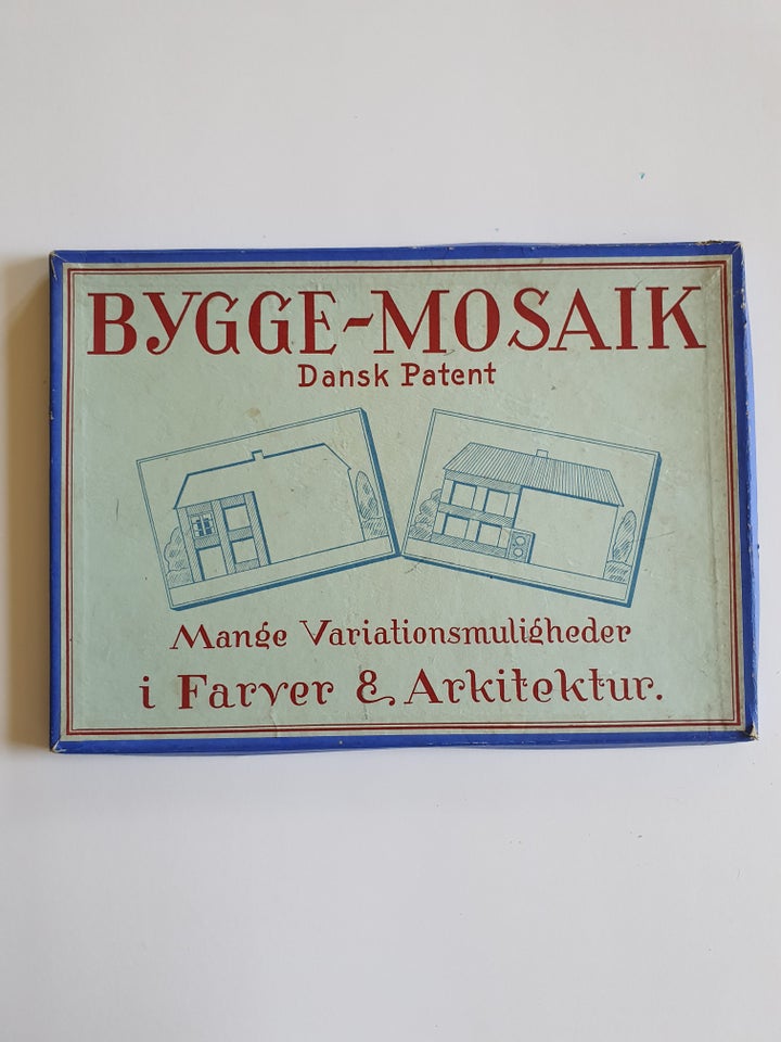 Puslespil, Fra 1930'erne - Bygge-mosaik