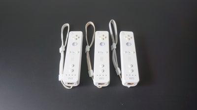 Nintendo Wii, RVL-003, Perfekt, 3 x originale wii remotes i perfekt stand. Pris pr. stk. er 150kr. D