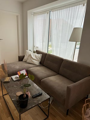 Sofa, fløjl, 3 pers. , Ilva, Nypris 7.500 kr.