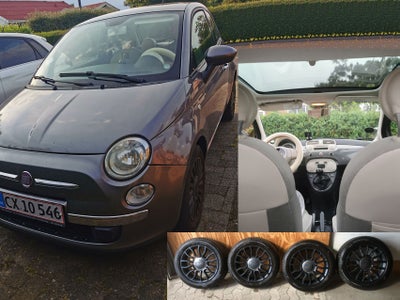 Fiat 500, Diesel, 2011, km 80500, gråmetal, aircondition, ABS, airbag, alarm, 3-dørs, centrallås, st