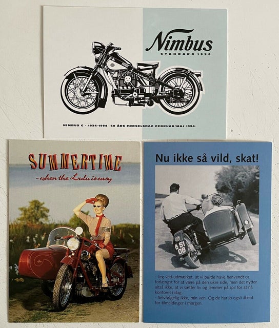 Postkort, Nimbus, 3 postkort (ubrugte), tema: Nimbus,…