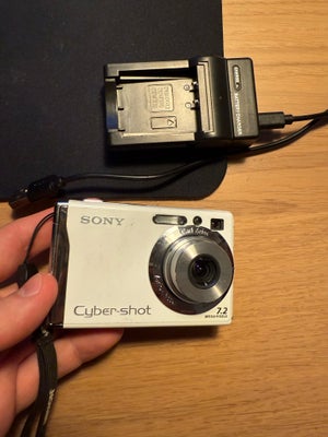 Sony, Sony Cybershot DSC W80, 7 megapixels, God, Super fedt og småt vintage digitalkamera fra Sony. 