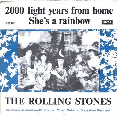 Single, Rolling Stones, 2000 light years from home, Rock, Cover: VG
Vinyl: VG