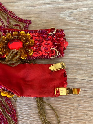 Kostume, Mavedanser kostume, Istanbul, str. 38-40,  Rød og gul ,  Perler og pailletter,  God men bru