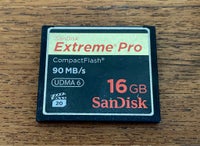 Hukommelseskort, SanDisk, 16 GB