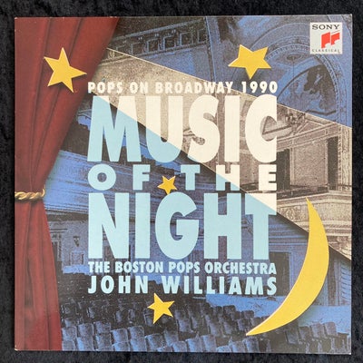 LP, The Boston Pops Orchestra - John Williams , Music Of The Night - Pops On Broadway 1990, Elsker m