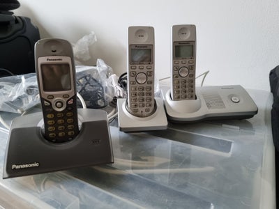 Panasonic, Trådløs DECT fastnet telefoner, Perfekt, Div. top modeller Panasonic DECT telefoner til f