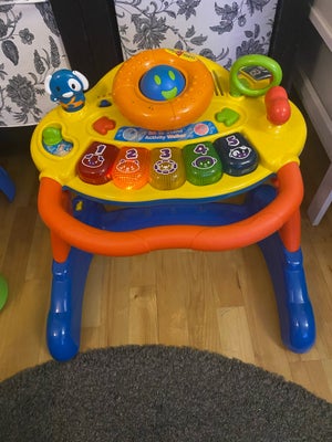 Vtech, gåvogn, Vtech gåvogn brugt af 1 barn, alt virker, lyder og lyser, du kan sidde, stå (hjullås)