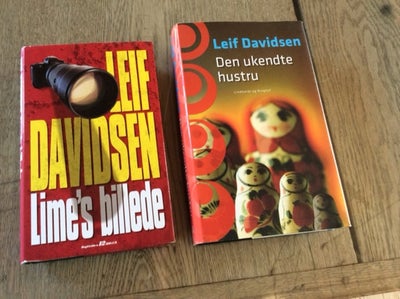 Lime`s billede & Den ukendte hustru, Leif Davidsen, genre: roman, TO MEGET VELHOLDTE BØGER I HARDBAC