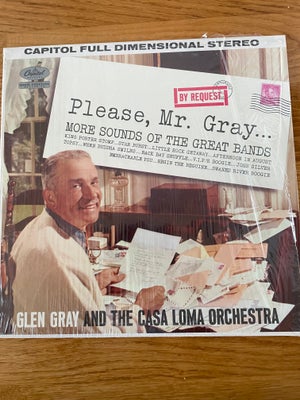 LP, Glen Gray ( 1. Press), Please Mr. Gray, Jazz, Virkelig velholdt lp uden ridser.
Cover er også vi