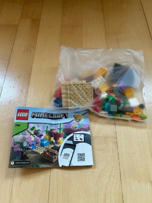 Lego Minecraft, 21164, Lego Minecraft koralrevet (21164)
Alle klodser er der.
Sættet er skilt ad og 