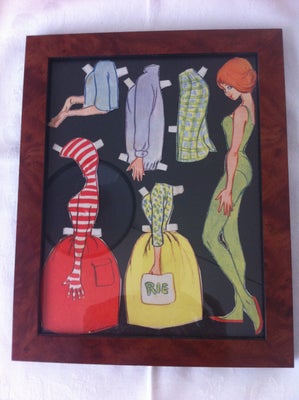 Påklædningsdukker, Originale vintage påklædningsdukker fra 1950érne tegnet af CHRISTEL Andrée Julie 