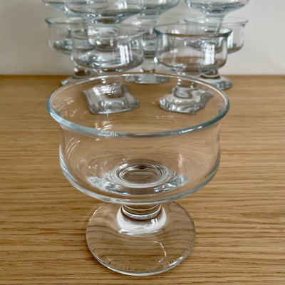Glas, Dessertglas, Holmegaard Skibsglas, 10 stk i perfekt stand.
Sælges samlet