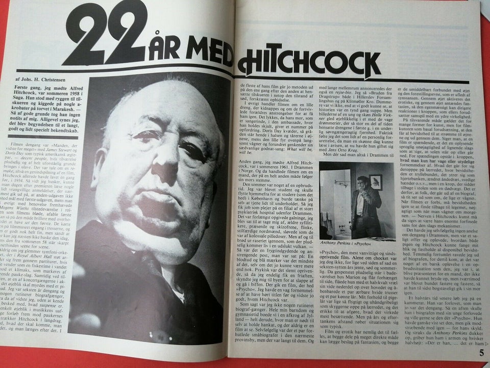 LEVENDE BILLEDER:, Om Alfred Hitchcock.Preben Elkjær..,