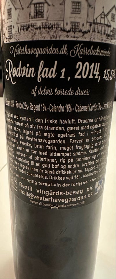 Vin og spiritus, Rødvin, økologisk