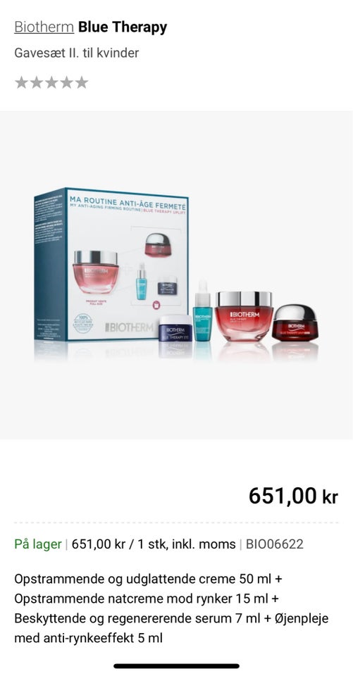 Ansigtspleje, Creme/serum, Biotherm