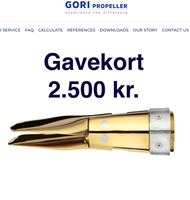 Gavekort til Gori Båd Propeller på 2.500 kr.
Sp...