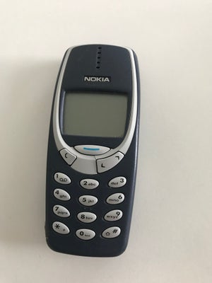 Nokia 3310, God, Nokia 3310
Mangler batteri og  oplader
Men virker vis man har det

Kan bruges til s
