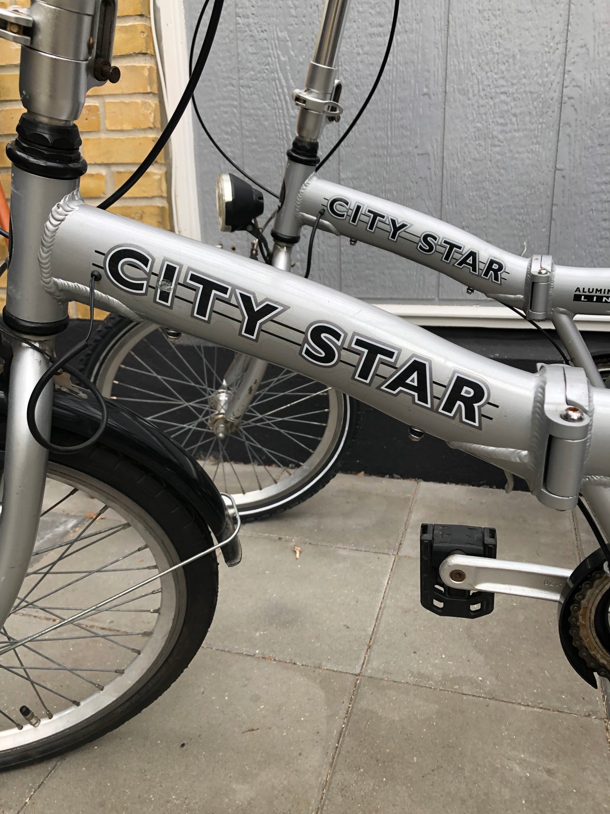 2 stk. velholdte foldecykler City Star med 3 ge...