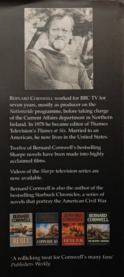 Sharpe's Fortress, Bernard Cornwell, genre: krimi og