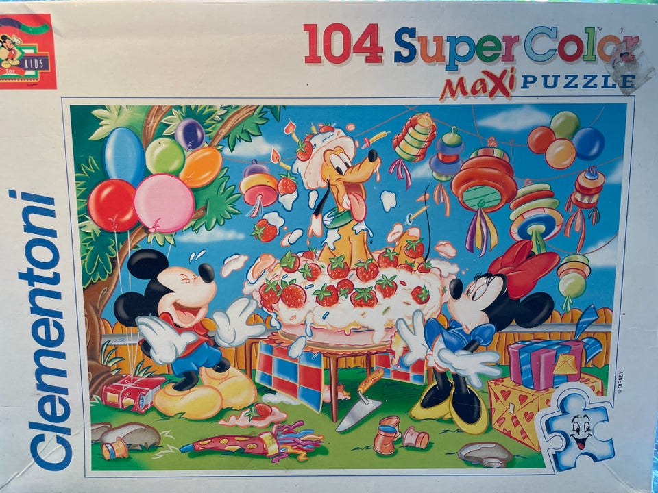 Maxi puzzle, Disney bærnepuslespil 104 store brikker,