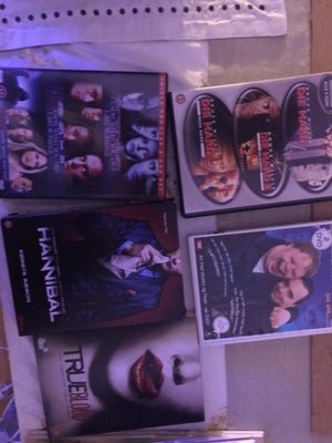Blandet, DVD, action, 5 X film box serier til salg. Titler : sæson 1,2 og 3 af die hard-morten og pe