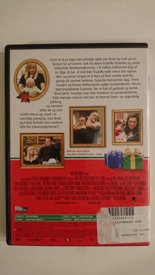 Four Christmases, instruktør Seth Gordon, DVD