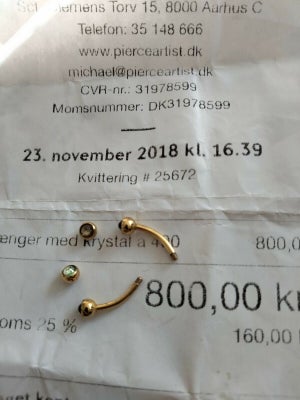 mikrocomputer religion Daggry Piercing - Smykker - Østjylland - køb brugt på DBA