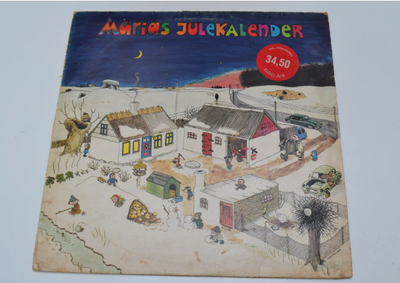 LP, Marias Stenz, Marias Julekalender , Børne-LP, Marias Julekalender udgivet 1975 på Mascot Records