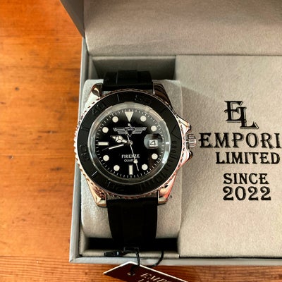 Herreur, andet mærke, Nyt "Emporio limited" herre ur

-model Firenze 713 
45 mm, 20 høj, 
-kraftig s