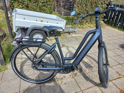 Elcykel, Gazelle Chamonix C5 Hms, 5 gear, 53 tommer, Næsten ny Hollandsk Gazelle El-cykel med lav in