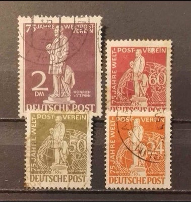 Tyskland, stemplet, Samling, Frimærker
Deutsche Post - Berlin
+ Forsendelse 25 kr.