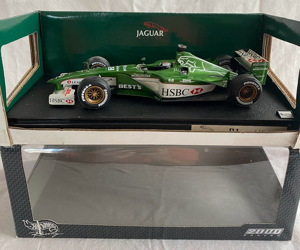 Racerbil, Jaguar Racing R1. Eddie Irvine. Hot Wheels, skala