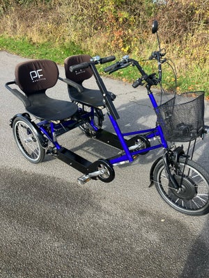 Handicapcykel, PF MOBILITY  Side by side. , 7 gear, Meget pæn og velholdt EL-cykel   Nye dæk og slan