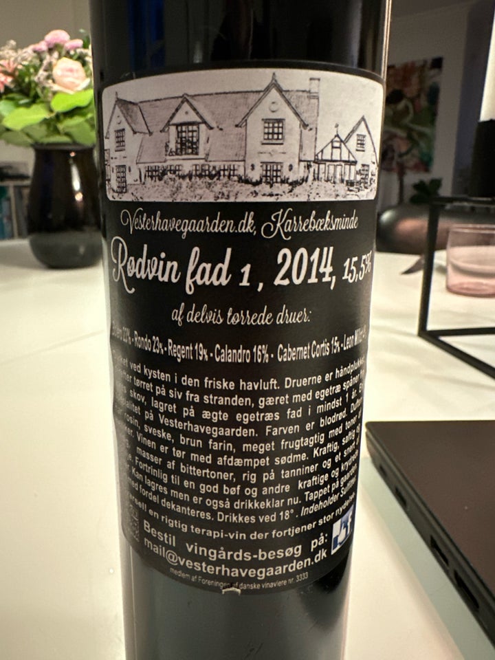 Vin og spiritus, Rødvin, økologisk