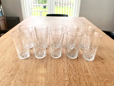 Glas, Else Krystalglas, Holmegaard, 10 Else Krystalglas ølglas fra Holmegaard. Glassene fejler intet