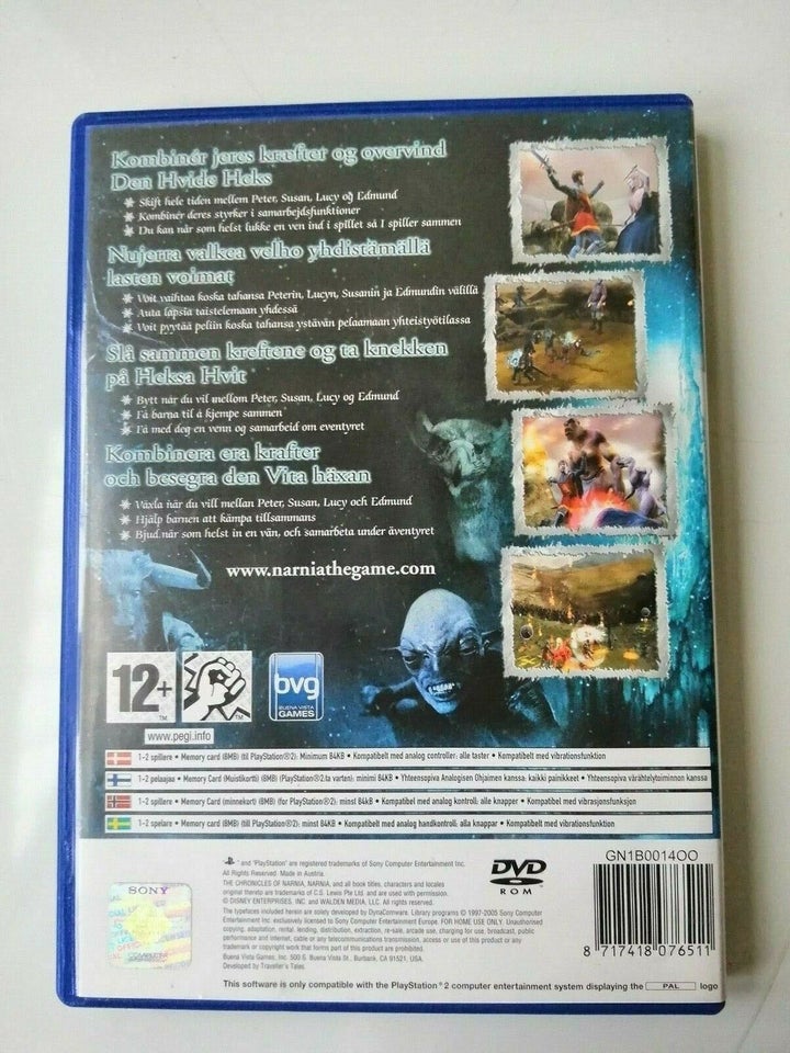 NARNIA, PS2, adventure