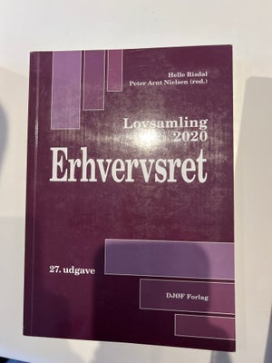 Erhvervsret lovsamling 2020, Helle Risdal og Peter Arnt Nielsen, år 2020, 27 udgave, HD 1. del
