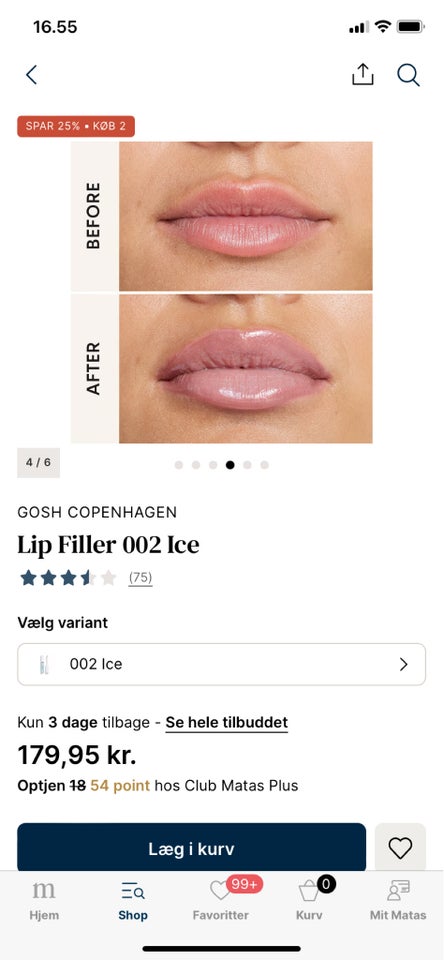 Ansigtspleje, LIP FILLER, GOSH