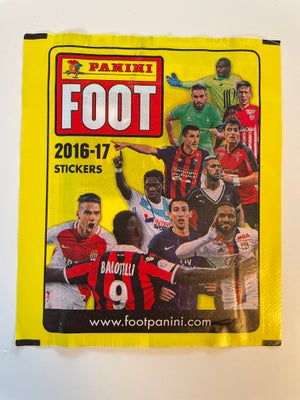 Samlekort, Fodboldkort, 2016-17 Panini Foot Sticker fodboldkort. Forseglet pakke med mulighed for de
