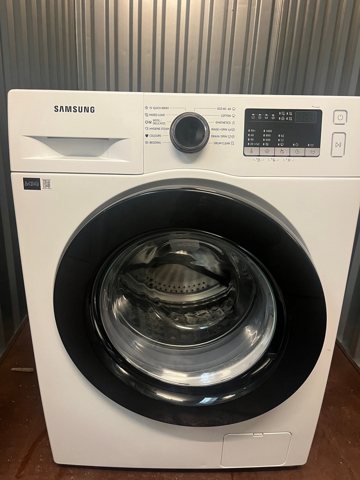 Samsung vaskemaskine, WW95T4042CE, frontbetjent