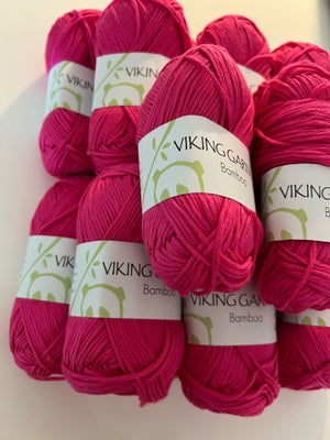 Garn, Viking Garn - Bamboo - pink, Viking Garn - lækreste Bambino - smukkeste pink farve - fineste b