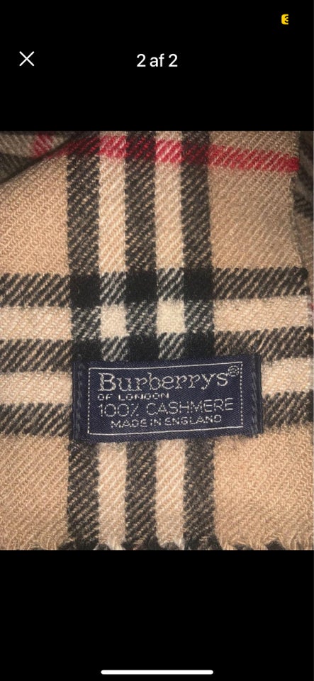 Andet, Burberry halstørklæde , Burberry