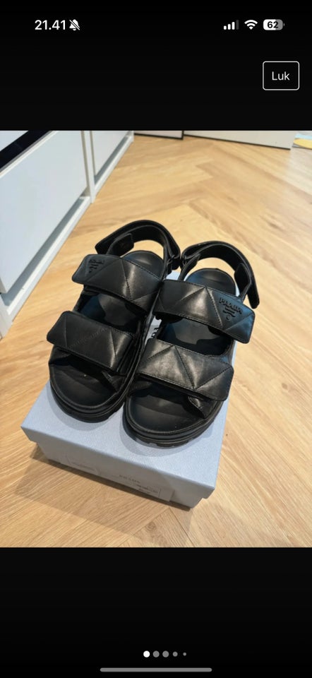 Sandaler, str. 38,5, Prada