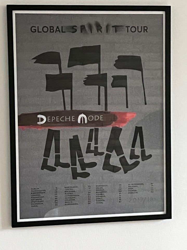 Plakat , Depeche Mode, motiv: Global Spirit Tour