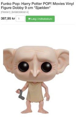 Dukker, Funko pop figur: dobby (Harry potter), Sjælen udgave!
Funko pop figur af Dobby fra Harry Pot