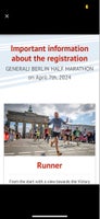 Søger 2 startnumre til Berlin Halvmarathon,